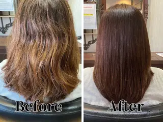 ミディアム カラー 髪質改善美容室CARES千葉店所属・CARES 千葉店のヘアスタイル