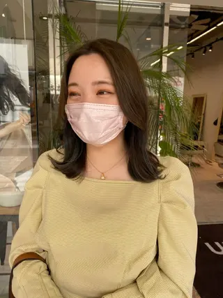 ミディアム カラー THE ESCALA 町田所属・町田縮毛矯正/ 髪質改善/美髪特化のヘアスタイル