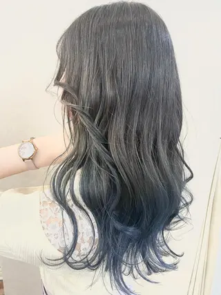 セミロング カラー パーマ ヘアアレンジ メンズ 🦋高瀬寛菜🦋 韓国/ブリーチのヘアスタイル