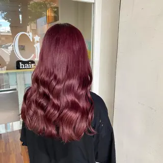 ロング カラー 髪質改善/ストレート /透明感/西川奈穂のヘアスタイル