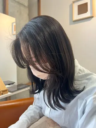 ミディアム sa waのヘアスタイル