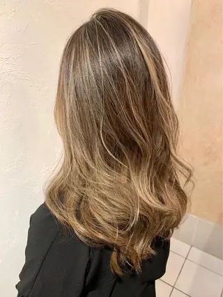 セミロング カラー ⚡️メンズ/波巻き/ 片岡篤宣/水戸⚡️のヘアスタイル