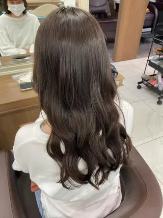 ロング カラー 長妻莉央/縮毛矯正 髪質改善カラーのヘアスタイル