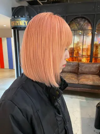 ミディアム カラー 増井 歩夢のヘアスタイル