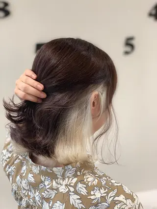 ミディアム カラー 松吉 純平のヘアスタイル