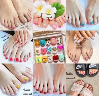 ネイル 🌙都岡 ムーンネイルのネイルデザイン