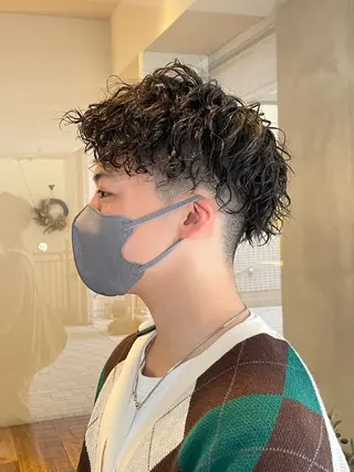 パーマ メンズ 髙田 聖弥のヘアスタイル
