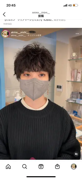 ショート 大石 陽菜のヘアスタイル