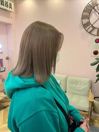 セミロング カラー ヘアアレンジ ブリーチなし/ レイヤー🌿runaのヘアスタイル