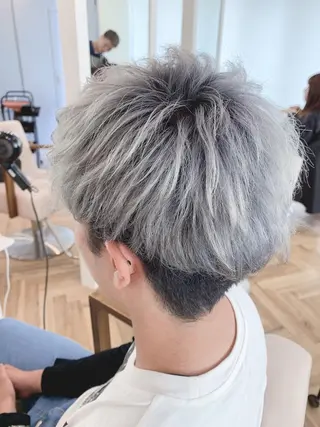 ミディアム カラー メンズ LAGRECE大阪梅田店所属・美髪矯正・髪質改善 【中村吉孝】のヘアスタイル