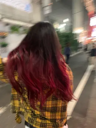 セミロング カラー ピンクベージュ/新潟 万代/高橋桃葉🍑のヘアスタイル