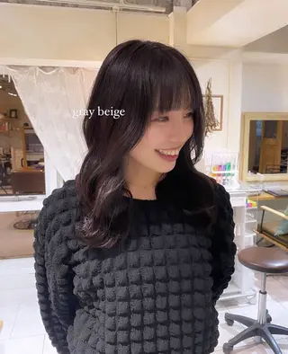 カラー 上野 莉菜のヘアスタイル