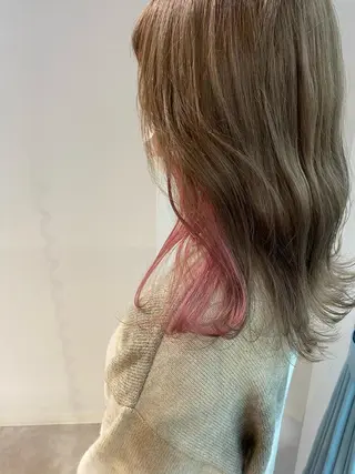 セミロング GO TODAY SHAiRE SALON 原宿Stella店所属・𓍯柔らかhair 𓍯 yukinoのヘアスタイル