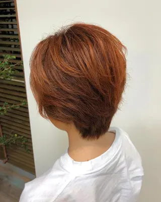 ショート カラー ヘアアレンジ ❣️倉敷❣️美髪 カラー能登一成のヘアスタイル