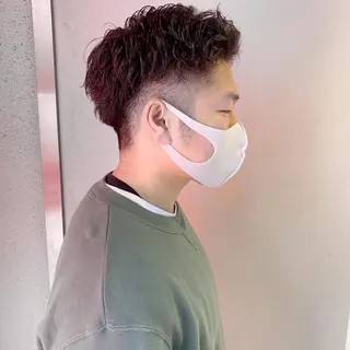 カラー パーマ メンズ 【渋谷メンズ特化】 🔥BLUCK🔥のヘアスタイル