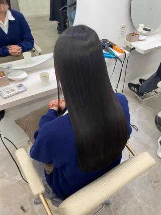 ロング 艶髪/縮毛矯正/ Core mikuaのヘアスタイル