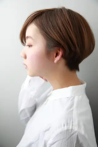 ショート カラー パーマ ヘアアレンジ 山下 直人のヘアスタイル