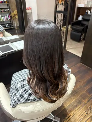 ロング カットモデル/ 松浦愛莉のヘアスタイル