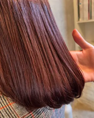 セミロング カラー オリーブ/グレージュ 💐🤍理保のヘアスタイル