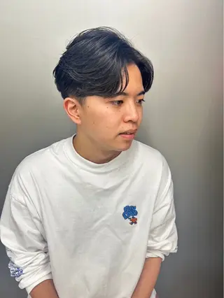 ミディアム パーマ カラーモデル募集中 🎨三ッ峰悠貴のヘアスタイル