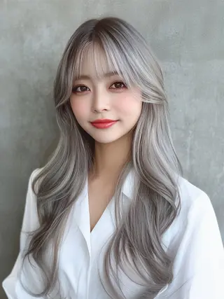 ロング カラー Glimpse大濠店 髪質改善/福岡大濠のヘアスタイル