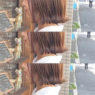 ショート カラー パーマ ヘアアレンジ sōko   Hair&Nail Salon所属・透明感カラー 🌛 mayuのヘアスタイル