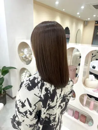 セミロング カラー CheRiR所属・アッシュカラーやアレ ンジ得意🌿RIKOのヘアスタイル