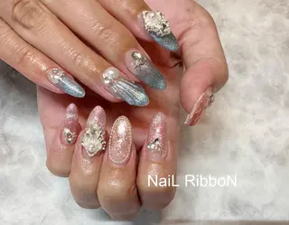 ネイル ネイルリボン 笠井のネイルデザイン