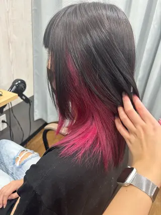 ミディアム 猪股 華乃のヘアスタイル