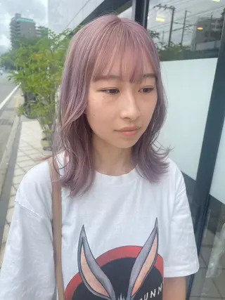 ミディアム ダブルカラー /まつ毛パーマ🎀のヘアスタイル