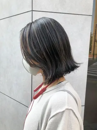 ミディアム カラー かわさき ともやのヘアスタイル