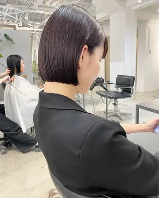 ショート カラー 🌼タッセルボブ/シ ョートmoeka🌼のヘアスタイル