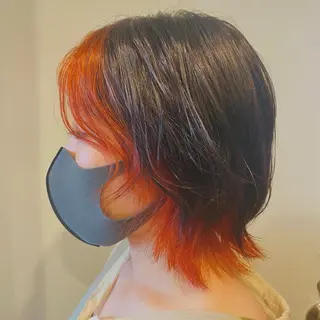 ショート カラー クワハラ イオリのヘアスタイル