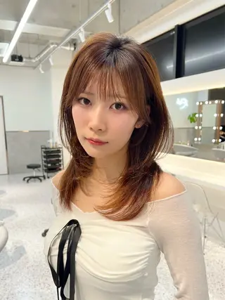 ロング 地毛風縮毛矯正 ☘️松井　傑のヘアスタイル