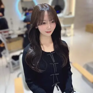 ロング カラー enu所属・enu梅田 韓国ヘア ゆりのヘアスタイル