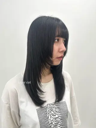 セミロング jjeno所属・aisa 札幌カラーモデル🎀のヘアスタイル