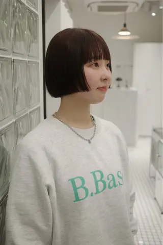 ショート カラー 🌱ぱつっと/ボブ 🌱のヘアスタイル