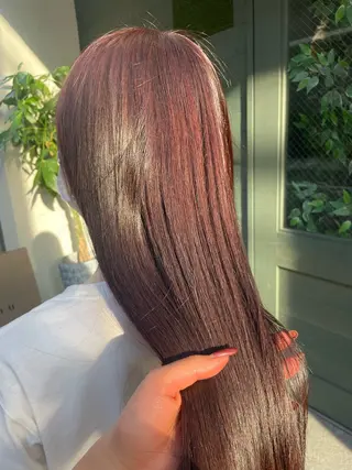 ロング カラー 石川 聖奈のヘアスタイル