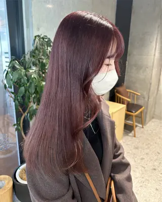 ミディアム ︎🤎W color MIYU‎🤎のヘアスタイル