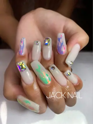 ネイル JACK NAIL 💜Ayakaのネイルデザイン