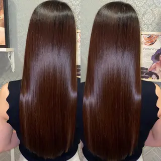 セミロング パーマ 縮毛/レイヤー 韓国/橋口のヘアスタイル