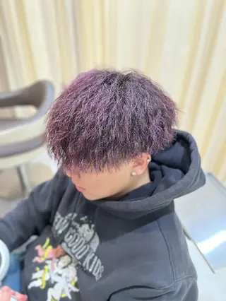メンズ パーマ 稲次 結人のヘアスタイル