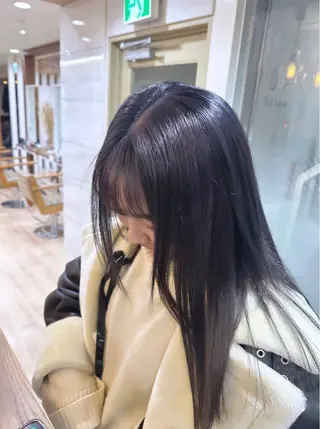 セミロング カラー 遠藤 美夢のヘアスタイル