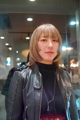 ショート カラー 似合わせ レイヤー須川のヘアスタイル