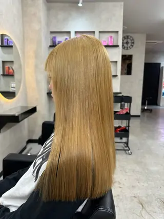ロング カラー 福岡 拓実のヘアスタイル