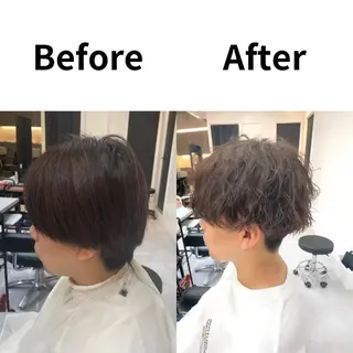 ショート 髪質改善× ハイライト溝江のヘアスタイル