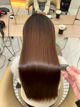 ロング レイヤー/韓国❣️ 縮毛矯正/おばかんのヘアスタイル