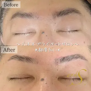 メンズ アイブロウ 🌸🧡六本木 脱毛しずか🧡🫧の眉毛・アイブロウイメージ