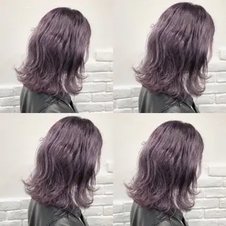 セミロング カラー メンズカット/波巻き TAKUMAのヘアスタイル