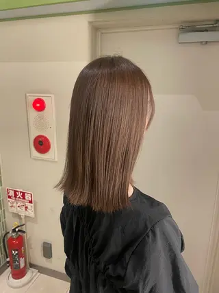 セミロング カラー MASHIRO💎 透明感カラー/カットのヘアスタイル